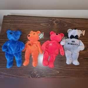Bamm Beanos Bears Burrell, Bonds, Drew & WWF Mr. Mcmahon Ltd Ed